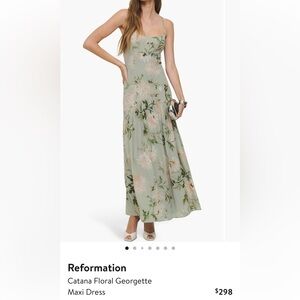Reformation Catana Floral Georgette Maxi Dress